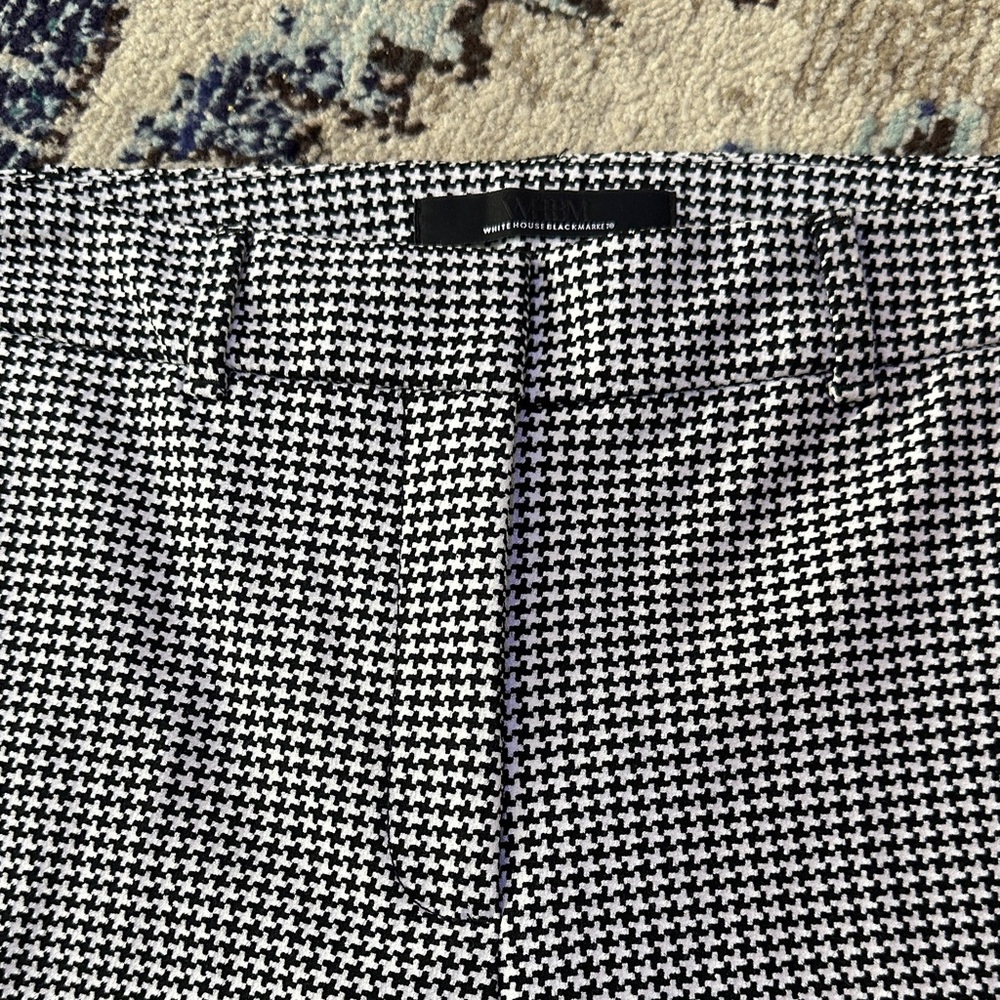 WHBM White House Black Market Houndstooth Dress Pants NWOT Sz 4 - Picture 7 of 10